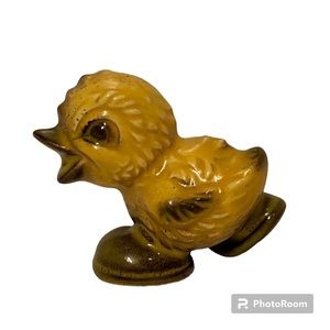GOEBEL FIGURINE WEST GERMANY PORCELAIN BIRD DUCK YELLOW GREEN HOME DECOR VINTAGE